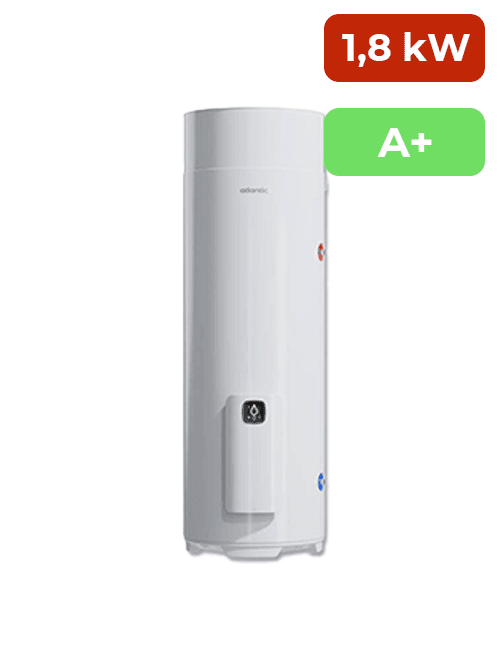 Chauffe-eau Atlantic Egeo 200 l d'une puissance 1,8 kW et une classe énergétique A+