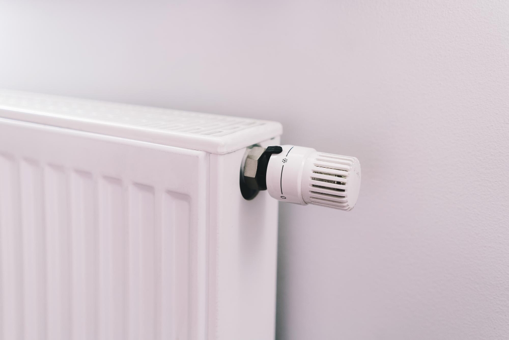 Une tête de robinet thermostatique