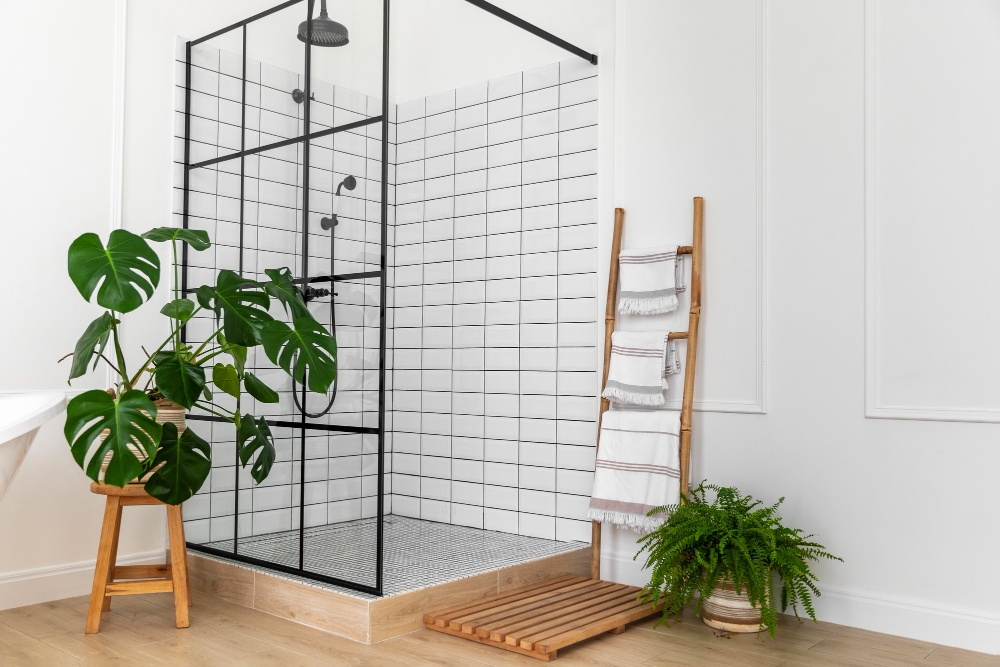 Une salle de bain original avec une douche