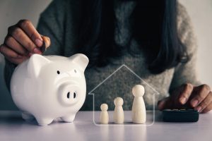 Tirelire accumulant les économies réalisées grâce à la réduction de la consommation de gaz
