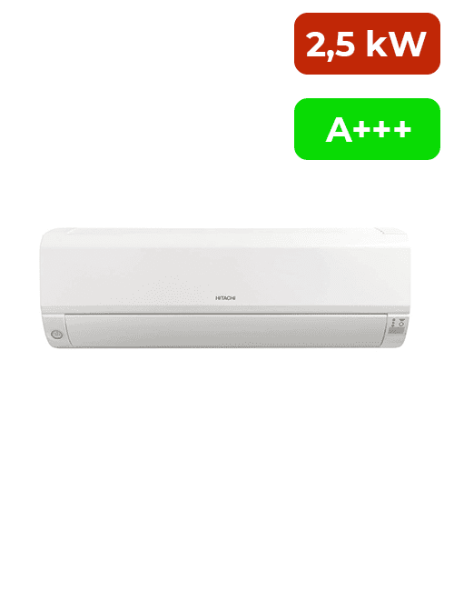 Climatiseur de la marque Hitachi Mokai d'une puissance de 2,5 kw et de classe énergétique A+++